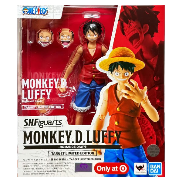 Bandai SH Figuarts One Piece Monkey D. Luffy Romance Dawn Geek Out Exclusive Figure